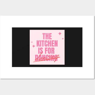 The Kitchen is for Dancing Pinterest Aesthetic Apartment Decor Posters and Art